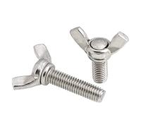 Vis à ailes papillon, 2 pièces M12 × 30 mm, vis métriques en acier inoxydable 304, pouce