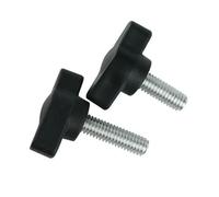 Vis à ailes, vis main, tête en plastique, poignée forme de Z, boulon enveloppé avec la colle, Type papillon M4 M5 M6 5 pièces Pour Fixation de Appareils(M4X30 5PCS)