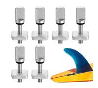Vis à ailettes - Adaptateur d'aileron central, vis de pouce en acier inoxydable | Pas d'outils Kit de réparation de panneaux de palette pour une installation rapide sur les planches de surf, planche