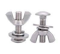 Vis à ailettes en acier inoxydable 316, vis à ailettes, fixations de construction, boulons de rechange pour fixations de plongée dans les vis de machine à domicile