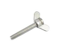 Vis à ailettes inox 304 A2, boulon papillon réglable M4-M12 | Tête à ailes soudée, vis à serrage manuel for assemblage mécanique(M12-1pcs,90mm)