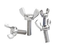 Vis À Ailettes Papillon Vis papillon en acier inoxydable, boulons à ailes M3 M4 M5 M6 M8, vis pouce tête griffe, boulon de serrage manuel, 2 10 pièces(M8x20(2pcs))