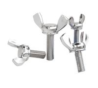 Vis À Ailettes Papillon Vis papillon en acier inoxydable, boulons à ailes M3 M4 M5 M6 M8, vis pouce tête d'aile, griffe de serrage la main, 2 10 pièces(M5x20(5pcs))