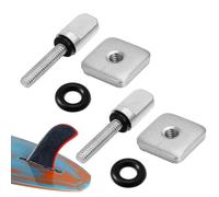 Vis à ailettes pour planche à pagaie - Ensemble d'adaptateurs de vis à ailettes - Kit de vis de pouce de rechange | Matériel de surf en acier inoxydable pour planche longue de paddleboard, montage