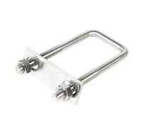 Vis à angle droit en U M6/M8, longueur 35 mm-200 mm, colliers de serrage en U en acier inoxydable 304, 2 pièces(M8X60X160MM)