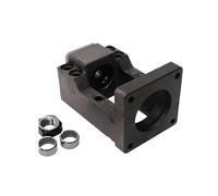 Vis à billes anti-jeu Base De Support Moteur C5 C7 Fonte Noire HM20 HM25 HM30 Vis À Billes Siège Intégré Adapté Aux Moteurs Nema32/34/42/52(HM20-80-C7)