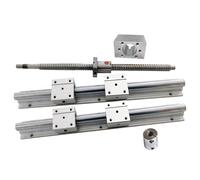 Vis à billes anti-jeu Guide de Rail linéaire SBR12 SBR12UU bloc RM1204 vis à billes 550mm SFU1204 boîtier d'écrou bille BK10 BF10 Support coupleur 6.35mm
