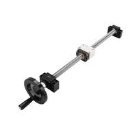 Vis à billes anti-jeu Vis à billes laminées C7 avec extrémité usinée SFU1610 + écrou + boîtier d'écrou + support d'extrémité BK/BF12 + volant(1000mm)