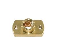 Vis à billes anti-retour Écrou POM de fraisage de vis T8 en laiton T8x8mm Plomb 8mm for mise à niveau Ender 3 CR-10 Vis mère T8 Écrou POM(Brass)