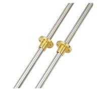 Vis à billes anti-retour Tige filetée en acier inoxydable 304 de 8 mm avec écrou en laiton T8(950mm (2PCS))
