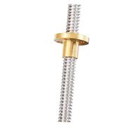 Vis à billes anti-retour Vis mère T8 OD 8 mm Pas 2 mm Pas 4 mm Longueur 250 mm - 500 mm Tiges filetées avec écrou en laiton(250mm with Nut)