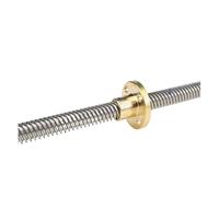 Vis à billes anti-retour Vis mère T8 Tige trapézoïdale 8 mm Longueur 100 mm-1000 Avec écrou en cuivre(100mm)