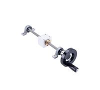 Vis à billes CNC à mouvement linéaire Vis Mère T8 8 Mm + Écrou + Support De Roulement KP08 + Volant + Boîtier(400mm)