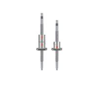 Vis à billes laminées de 300 à 2500 mm SFU3205 SFU3210, extrémité usinée de 32 mm avec écrou simple ou double, pas de 5 mm ou 10 mm, for charges lourdes CNC(SFU3210 Single Nut,450mm)