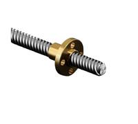 Vis à billes mouvement linéaire, vis CNC, jeu de 2 T2 T8, 100 mm 500, trapézoïdales 8, écrous en cuivre