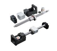 Vis à billes roulées SFU1605 1610 de 250 mm à 1450 mm, 16 mm, avec support de moteur BF12 HM12 for Nema 23 24 + coupleur for routeur CNC(1610 for NAME23,500mm)