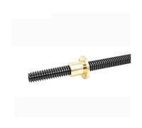 Vis à Billes trapézoïdale en Acier Inoxydable 1PC T16 pas de vis 4mm plomb 4mm 45# acier 100/200/300/400/500/550/600mm avec écrou en laiton CNC imprimante 3D tige trapézoïdale(100mm)