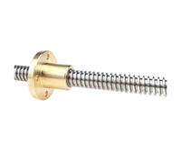 Vis à billes, vis à billes à mouvement linéaire Vis mère T12 Longueur 100mm-600mm Pas 2mm trapézoïdale 8mm avec écrou en laiton(300mm)