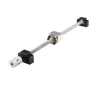 Vis à billes, vis à billes de guidage linéaire Vis À Billes SFU2510, Usinage D'extrémité, Écrou, Support BKBF20, Accouplement(350mm)