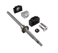 Vis à billes, vis à billes de guidage linéaire Vis À Billes Usinée SFU1605 SFU1610 250-1450 Mm BKBF12 + DSG16H + Accouplement For Pièces CNC(550mm,SFU1610)
