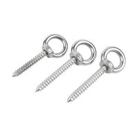 Vis à bois à œillet de levage M4-M16, métriques, en acier inoxydable A2/304, crochets à anneau rond, vis à bois autotaraudeuses(M12x40mm)
