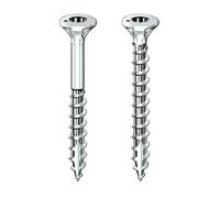 Vis à bois aggloméré ROCKET acier zingué tête fraisée empreinte Torx T30 partiellement filetées 6x160/70 boîte de 100 p