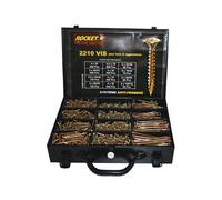 Mallette 2210 vis rocket tetefraise empreinte pozi acier bichromate -