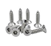 Vis à bois autotaraudeuses à tête fraisée plate à six lobes en acier inoxydable 304, M2 à M6, 5/10/20/50 pièces(14mm,50pcs M2.6)