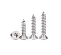 Vis À Bois Autotaraudeuses En Acier Inoxydable 304, 5 50 Pièces, M2 .3 .6 M3 M4 M5 M6, Six Lobes Torx Tête Fraisée Plate, Sécurité(16mm,20pcs M4)