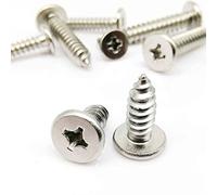 Vis à bois autotaraudeuses en acier inoxydable 304, 50 pièces, M2 .3 .6 M3, croix Ultra fine, basse et plate, tête de plaquette(14mm,50pcs M2)