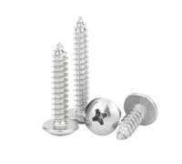 Vis À Bois Autotaraudeuses Grande Tête En Acier Inoxydable 304, 5 50 Pièces, M2.2 .9 M3. M4 8 M5. M6.3 JISB1122T(70mm,10pcs M4.8)