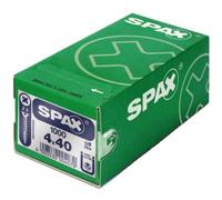 SPAX Vis universelle, 4,5 x 80 mm, 200 unités, Tête centrante, Tête fraisée, Cruciforme Z2, 4CUT, WIROX - 1081010450805