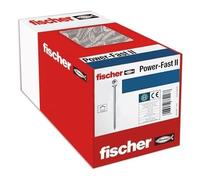 Vis à bois - Fischer - Power-Fast II - 6,0 x 80 mm - Tête fraisée - Lot de 200