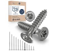Vis à bois inox A2 V2A H2 Torx TX tête fraisée 90° filetage total 4x35 mm - 50 pcs