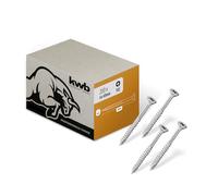 Vis à bois kwb 4x40 mm, PZ2, 200 pièces, empreinte cruciforme, vis pour panneaux agglomérés, filetage partiel, revêtement Cr3, pointe de perçage type 17