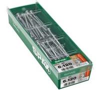 Vis à bois réglage wirox Spax 6x120mm - 60 pièces