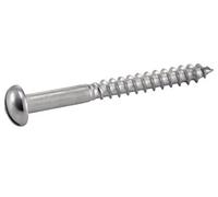 Vis à bois tête cylindrique fendue inox A2 DIN 96 5X25 boîte de 200 - ACTON - 623025X25