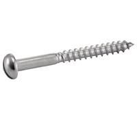 Vis à bois tête cylindrique fendue inox A2 DIN 96 5X25 boîte de 200 - ACTON - 623025X25