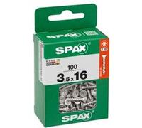 Vis à bois tête fraisé torx Wirox Spax 3,5x16mm - 100 pièces