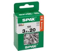 Vis à bois tête fraisé torx Wirox Spax 3,5x20mm - 100 pièces