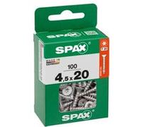 Vis à bois tête fraisé torx Wirox Spax 4,5x20mm - 100 pièces