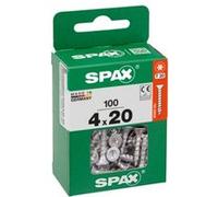 Vis à bois tête fraisé torx Wirox Spax 4X20mm - 100 pièces