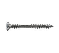 Spax - Vis pour façade tête fraisée lentille, T-Star Plus, Cut, filetage de fixation, acier inoxydable A2 vieilli, 1.4567-25479004505022, 25479004506022