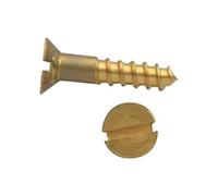 Vis à bois tête fraisée fendue laiton DIN 97 4X40 boîte de 200 GFD 102070