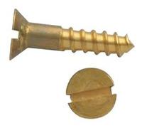 Vis à bois tête fraisée fendue laiton DIN 97 5X25 boîte de 200 GFD 102092