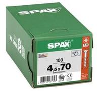 Spax - Vis universelle, 3, tête fraisée, T de Star Plus, 4 Cut, filetage partiel, galvanisé Blank a2j - 0191010350303, 0/1050/001/4,5/70/ /02