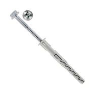 Vis à bois Torx - Cheville d'expansion avec col - Écartement 4 voies - 10 x 120 mm