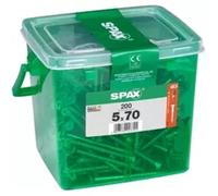 Vis à bois Wirox Spax torx A9J 5x70mm - 200 pièces