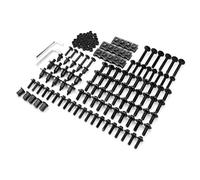 Vis à boulon Carénage Boulon Kit Corps Vis Fixations Pour H&ONDA CBR1000F CBR 1000F CBR1000 F CBR 1000 F 1987-1996 1995 1994 1993 1992 1991 1990 1989 1988(Color:Nero)