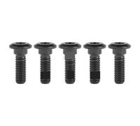 Vis À Bride Vis à boulon en titane M8 x 20 22 25 30 33mm, 5 pièces, tête douille hexagonale for boulons de Rotor frein(Black,22mm)